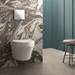 Dual Flush Concealed WC Cistern with Wall Hung Frame + Modern Toilet profile small image view 4 