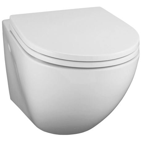 Ideal Standard White Wall Hung WC + Standard Seat