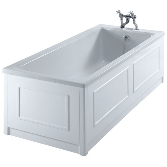 Burlington Arundel Bath with Side/End Panel and Corner Posts White at