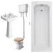 Winchester High Level Toilet Bathroom Suite profile small image view 5 