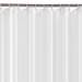 White W1800 x H2000mm Polyester Shower Curtain profile small image view 2 