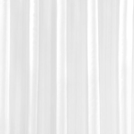 White H2000 x W1800mm Polyester Shower Curtain