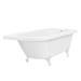 Appleby 1700 Roll Top Shower Bath + White Leg Set profile small image view 5 