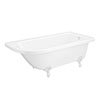 Appleby 1700 Roll Top Shower Bath + White Leg Set profile small image view 1 