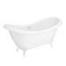 Earl 1750 Double Ended Roll Top Slipper Bath + White Leg Set profile small image view 6 