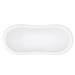 Earl 1750 Double Ended Roll Top Slipper Bath + White Leg Set profile small image view 3 