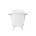 Earl 1750 Double Ended Roll Top Slipper Bath + White Leg Set profile small image view 5 