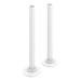Arezzo Modern Straight Radiator Valves inc. 180mm Stand Pipes - White profile small image view 3 