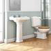 Winchester 2TH Traditional Bathroom Suite (inc. Basin Taps + Luxury Cistern Lever) profile small image view 3 