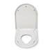 Croydex Hilier D-Shape Stick 'n' Lock Family Toilet Seat - WL112322H profile small image view 2 