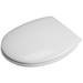 Croydex Anti-Bacterial Polypropylene Toilet Seat with Slow-Close Hinge - White profile small image view 5 