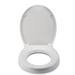 Croydex Raised White Toilet Seat - WL400522H profile small image view 3 