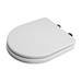 Croydex Garda D-Shape White Flexi-Fix Toilet Seat with Soft Close and Quick Release - WL600922H profile small image view 2 