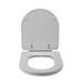 Croydex Garda D-Shape White Flexi-Fix Toilet Seat with Soft Close and Quick Release - WL600922H profile small image view 3 