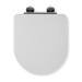Croydex Garda D-Shape White Flexi-Fix Toilet Seat with Soft Close and Quick Release - WL600922H profile small image view 4 