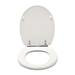 Croydex Lugano White Flexi-Fix Toilet Seat with Soft Close and Quick Release - WL601022H profile small image view 3 