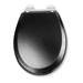 Croydex Lene Black Flexi-Fix Toilet Seat with Soft Close and Quick Release - WL601121H profile small image view 3 