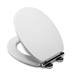 Croydex Portland White Sit Tight Toilet Seat with Soft Close and Quick Release - WL601122H profile small image view 2 