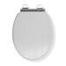 Croydex Portland White Sit Tight Toilet Seat with Soft Close and Quick Release - WL601122H profile small image view 3 