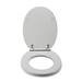 Croydex Portland White Sit Tight Toilet Seat with Soft Close and Quick Release - WL601122H profile small image view 5 