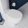 Croydex Portland White Sit Tight Toilet Seat with Soft Close and Quick Release - WL601122H profile small image view 1 