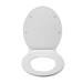 Croydex Flexi-Fix Victoria White Anti-Bacterial Toilet Seat - WL601322H profile small image view 2 
