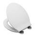 Croydex Flexi-Fix Victoria White Anti-Bacterial Toilet Seat - WL601322H profile small image view 3 