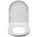 Croydex Flexi-Fix Eyre D-Shape White Anti-Bacterial Toilet Seat with Soft Close and Quick Release - WL601522H profile small image view 5 