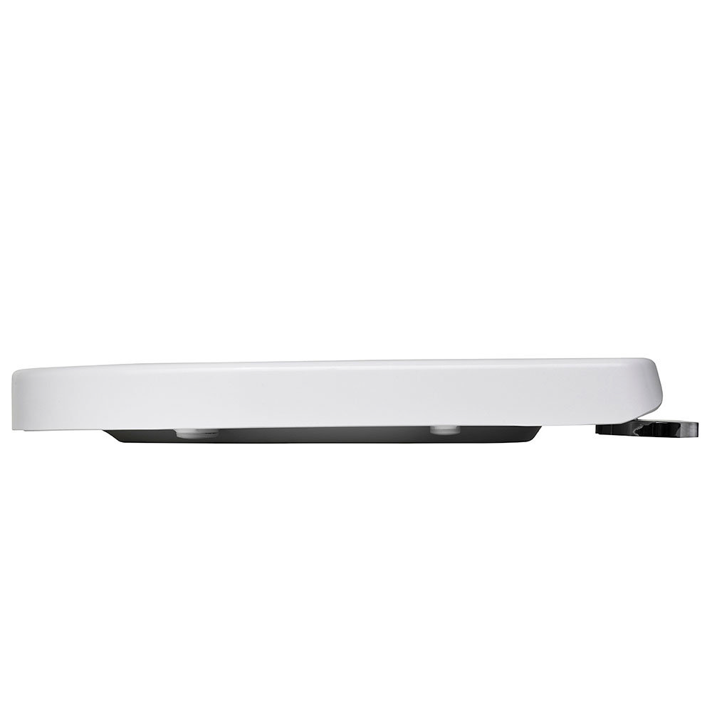 Croydex FlexiFix Eyre DShape White AntiBacterial Toilet Seat with