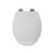 Croydex Flexi-Fix Constance White Anti-Bacterial Toilet Seat with Soft Close and Quick Release - WL601722H profile small image view 4 