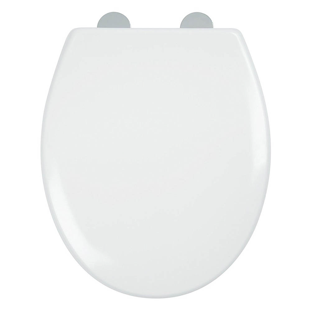 Croydex FlexiFix Constance White AntiBacterial Toilet Seat with Soft Close and Quick Release