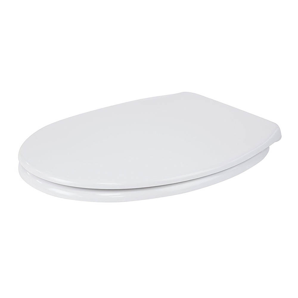 Croydex FlexiFix Constance White AntiBacterial Toilet Seat with Soft Close and Quick Release