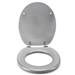 Croydex Flexi-Fix White Quartz Effect Anti-Bacterial Toilet Seat - WL601822H profile small image view 3 