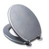 Croydex Flexi-Fix Blue Quartz Effect Anti-Bacterial Toilet Seat - WL601824H profile small image view 1 