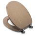 Croydex Flexi-Fix Dorney Sandstone Effect Anti-Bacterial Toilet Seat - WL601915H profile small image view 2 