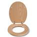 Croydex Flexi-Fix Geneva Oak Effect Anti-Bacterial Toilet Seat - WL602176H profile small image view 2 