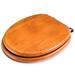 Croydex Flexi-Fix Davos Antique Effect Solid Pine Anti-Bacterial Toilet Seat - WL602250H profile small image view 2 