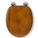 Croydex Flexi-Fix Davos Antique Effect Solid Pine Anti-Bacterial Toilet Seat - WL602250H profile small image view 5 