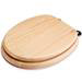 Croydex Flexi-Fix Davos Blonded Effect Solid Pine Anti-Bacterial Toilet Seat - WL602272H profile small image view 2 