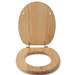 Croydex Flexi-Fix Davos Blonded Effect Solid Pine Anti-Bacterial Toilet Seat - WL602272H profile small image view 5 