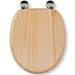 Croydex Flexi-Fix Davos Blonded Effect Solid Pine Anti-Bacterial Toilet Seat - WL602272H profile small image view 7 