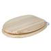 Croydex Flexi-Fix Davos Blonded Effect Solid Pine Anti-Bacterial Toilet Seat - WL602272H profile small image view 3 