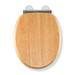 Croydex Hartley Oak Effect Toilet Seat with Soft Close and Quick Release - WL605076H profile small image view 2 