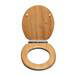 Croydex Hartley Oak Effect Toilet Seat with Soft Close and Quick Release - WL605076H profile small image view 3 