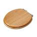 Croydex Hartley Oak Effect Toilet Seat with Soft Close and Quick Release - WL605076H profile small image view 5 