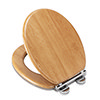 Croydex Hartley Oak Effect Toilet Seat with Soft Close and Quick Release - WL605076H profile small image view 1 