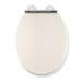 Croydex Maitland White Oak Effect Flexi-Fix Toilet Seat with Soft Close and Quick Release - WL605122H profile small image view 2 