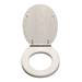 Croydex Maitland White Oak Effect Flexi-Fix Toilet Seat with Soft Close and Quick Release - WL605122H profile small image view 4 