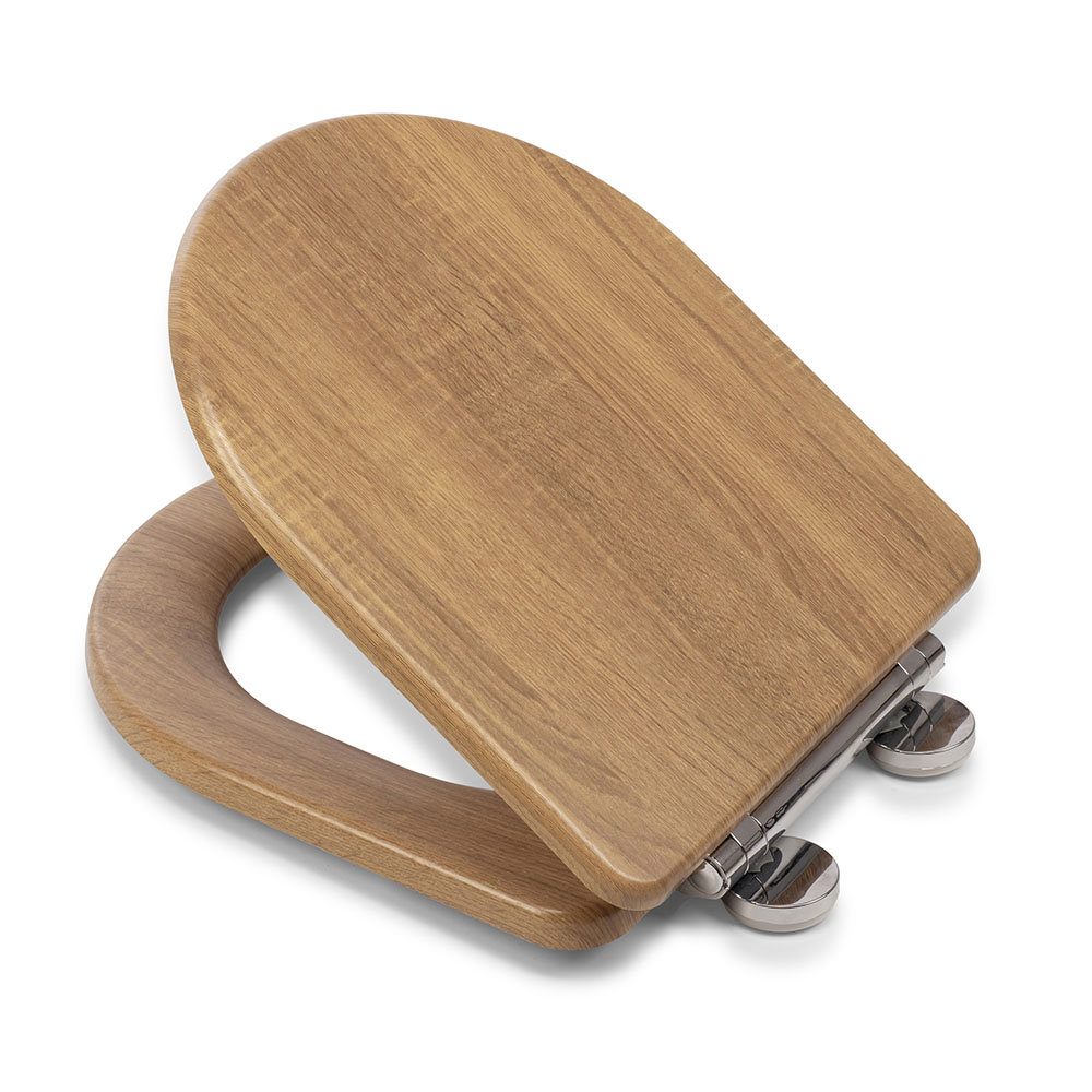 Croydex Levico Flexi-Fix Abattant WC Forme D - Fermeture Amortissee Et Libération Rapide
