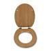 Croydex Tramonti Oak Effect Flexi-Fix Toilet Seat - WL610576H profile small image view 3 